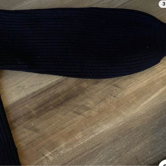 Madewell NWT Navy Boatneck Button - Shoulder Balloon Sleeve Blue L - Picture 3 of 10